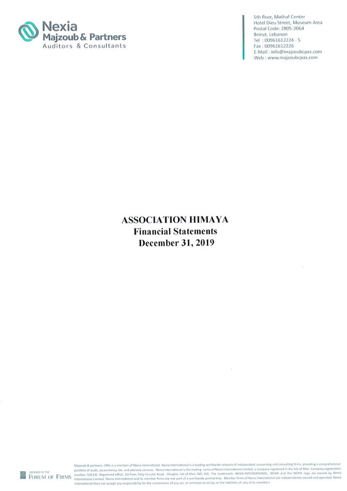 Financial Report 2019 — cover