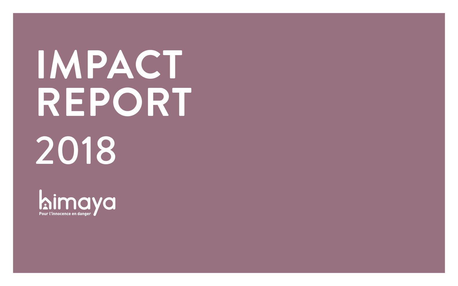 Impact Report 2018 — cover